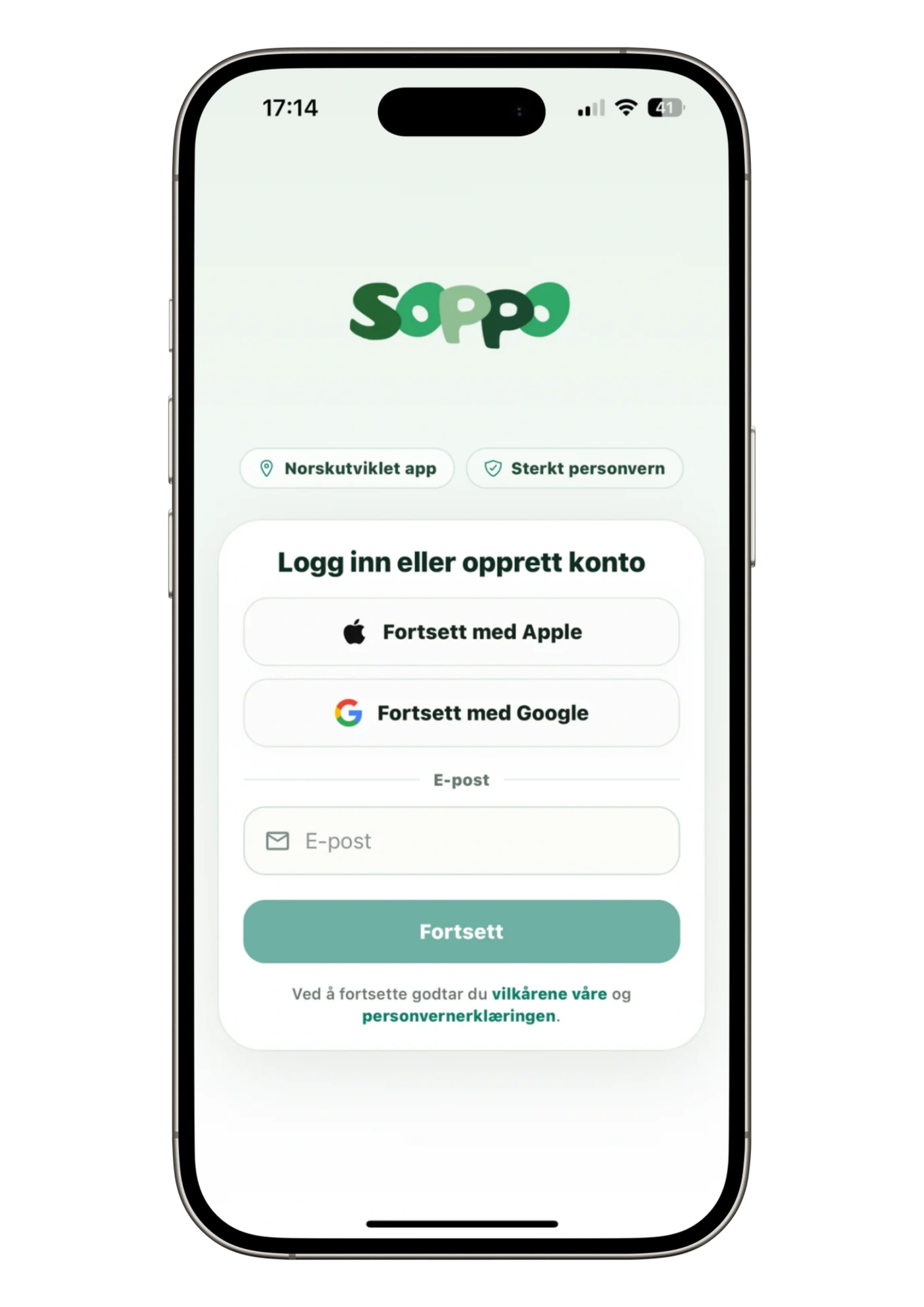 Innlogging i Soppo